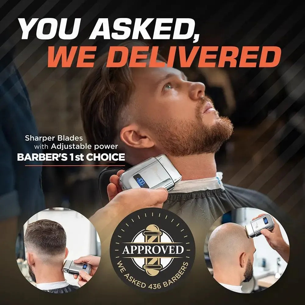 Mastery Shaver - Professional Electric Razor for Men, Smooth & Close Shave - Perfect for Travel, Gym & Daily Grooming Routine