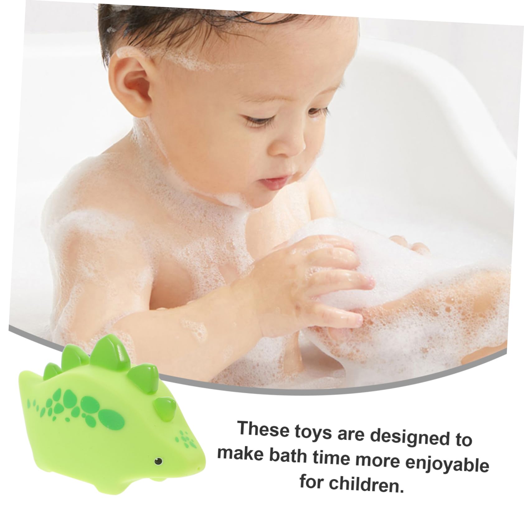 FOYTOKI 3-Piece Bath Toys Set for Toddlers - Fun Bathtub & Shower Toys for Kids, Floating Plastic Duck & Animal Figures - Perfect for Baby Bath Time, Sensory Play & Water Learning Activities