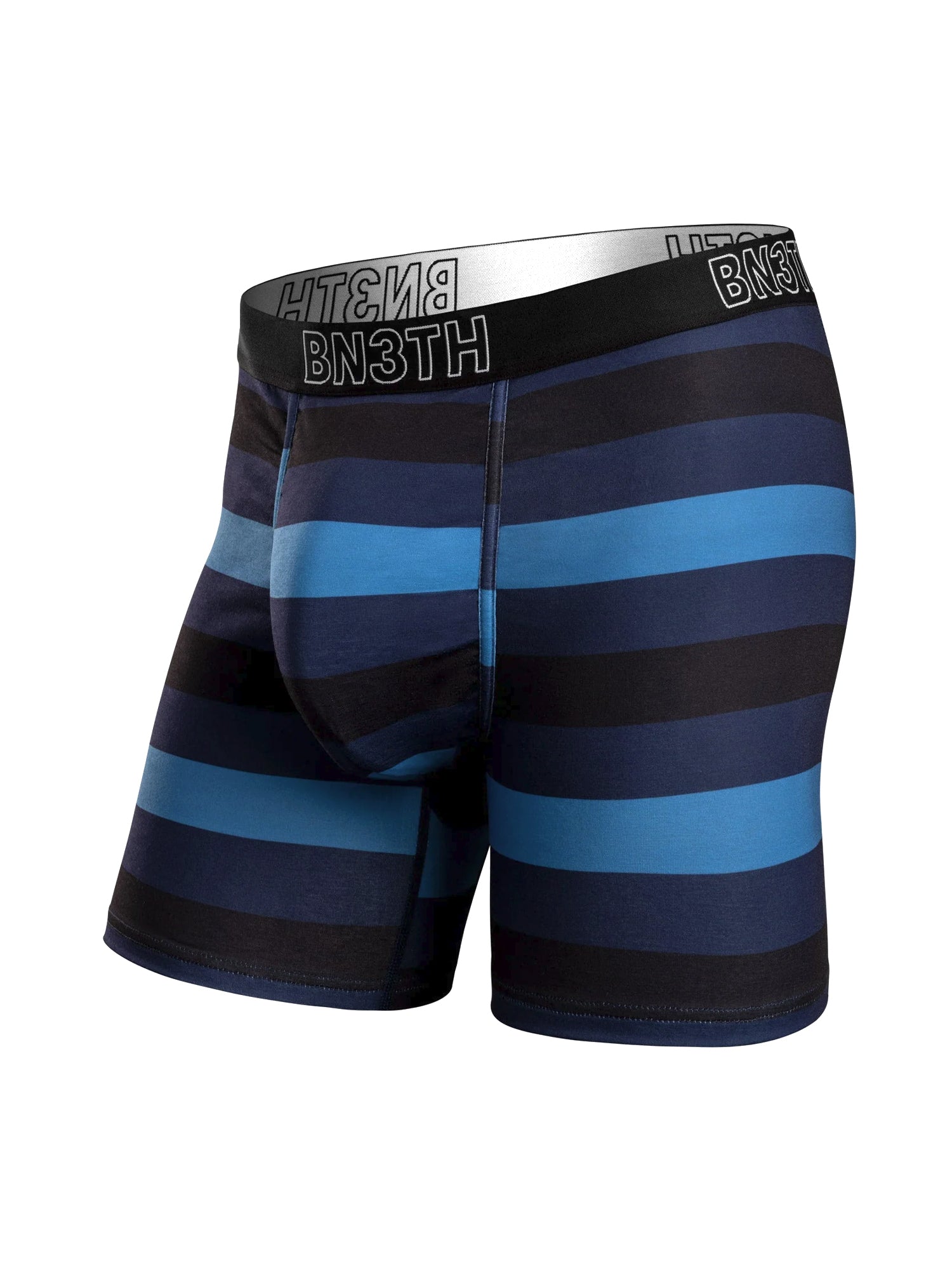 BN3TH INCEPTION Tricolor Stripe Boxer Briefs for Men - Soft Comfortable Underwear - Perfect for Workout, Travel & Everyday Wear - Clearance Sale