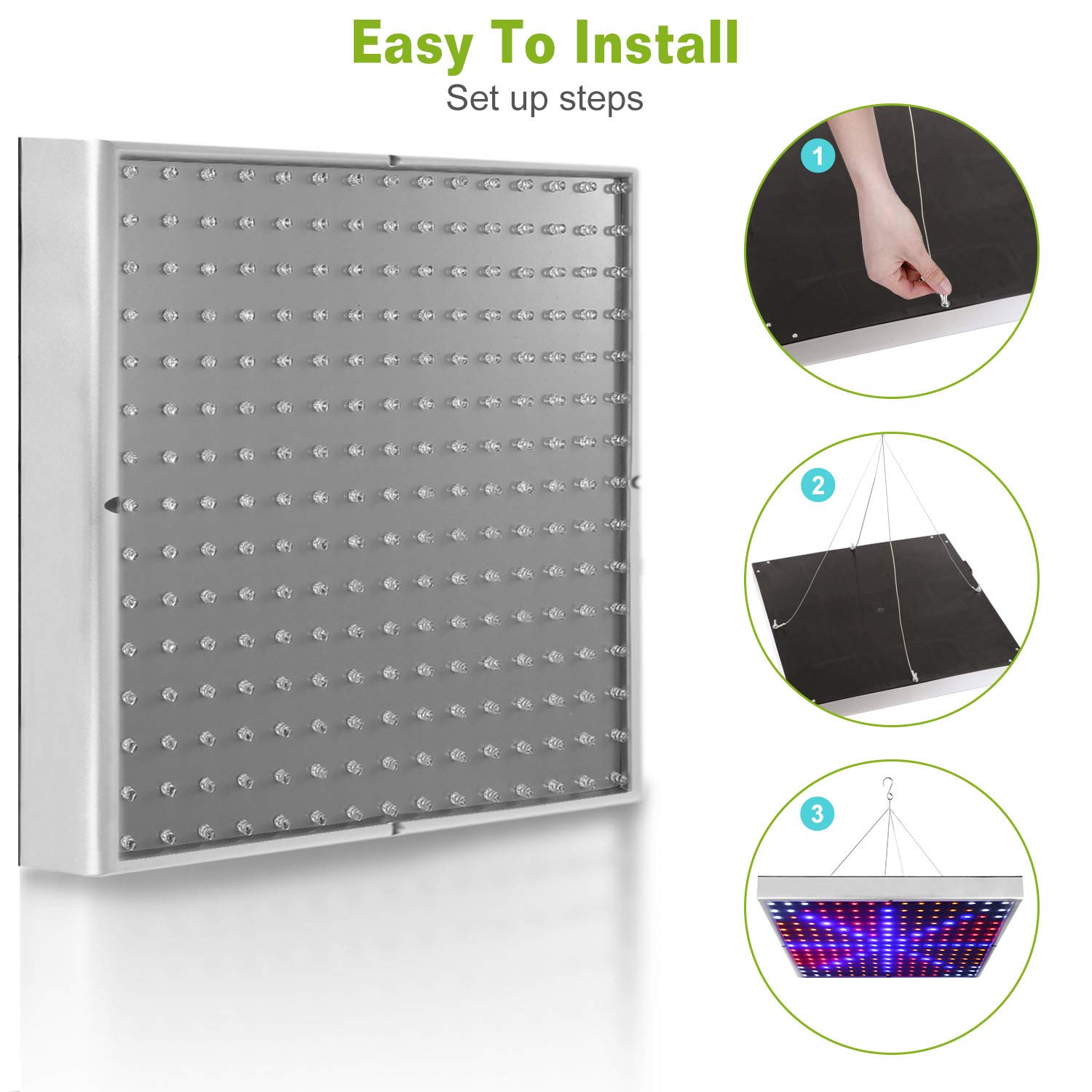 **10W Full Spectrum LED Grow Light for Indoor Plants - Greenhouse Hanging Plant Lamp for Veg, Flower, Succulents & Seedlings (Perfect for Hydroponics, Vertical Farming & Home Gardening)**