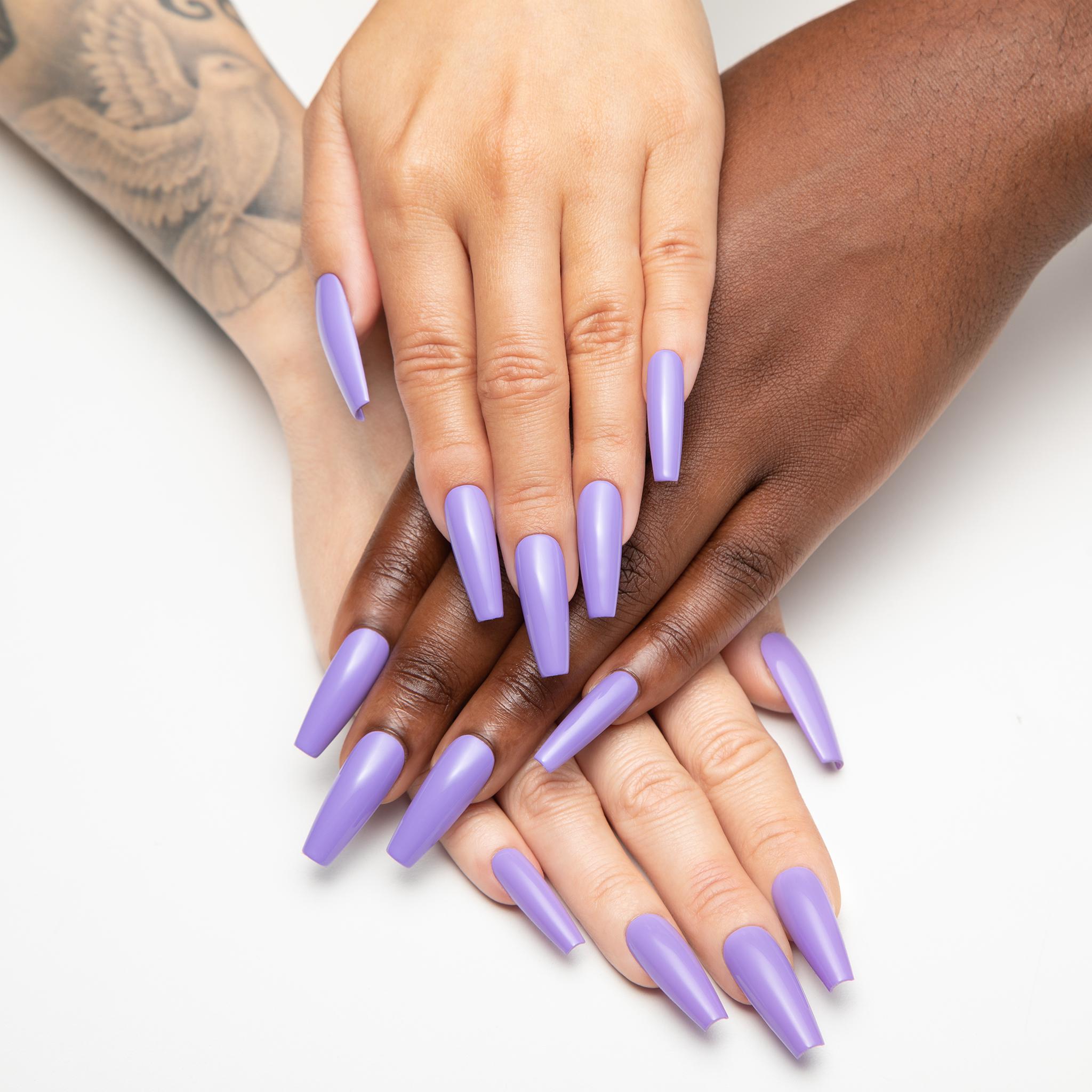 Apres Gel X Nail Polish - Will U Be Mine? Purple Gel Nail Kit for Salon & Home Manicures - Long Lasting UV/LED Gel Nails for Valentine's Day & Special Occasions