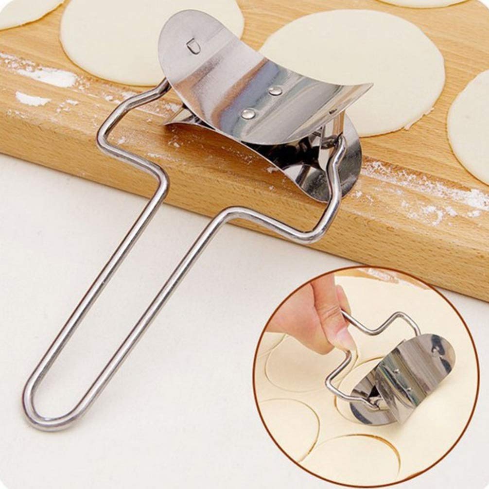 Premium Dumpling Wrapper Mold & Ravioli Maker - Stainless Steel Dumpling Cutter, Pastry Dough Press for Homemade Dumplings, Pierogi, Empanadas - Perfect for Asian Cooking, Italian Pasta Making & Baking