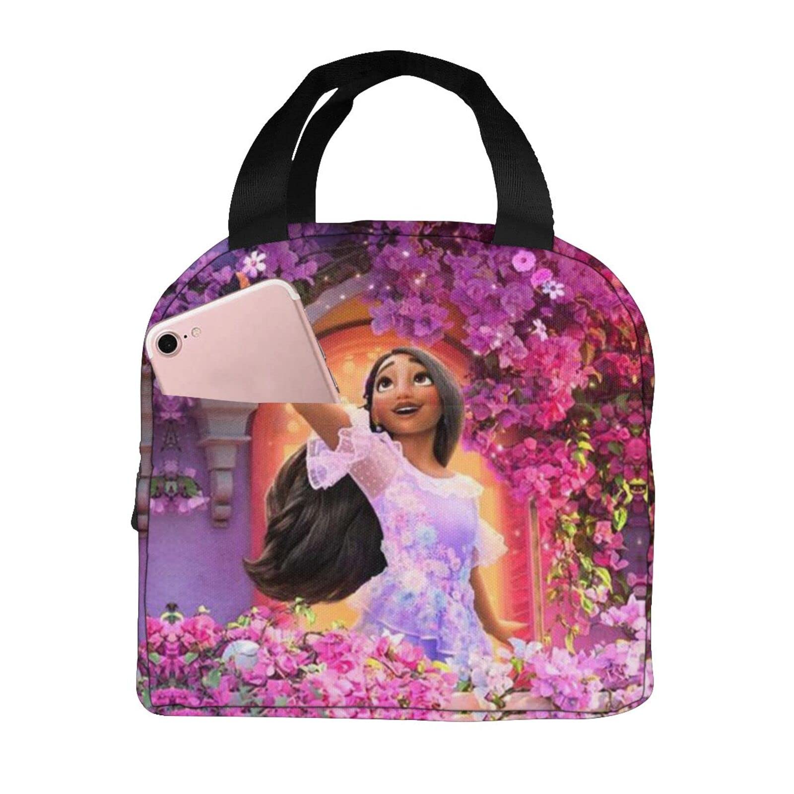 Mirabel & Isabella Costume Lunch Box - Insulated Portable Lunch Tote Bag for Women, Men, Boys & Girls - Perfect for School, Work, Picnics & Disney Theme Parties