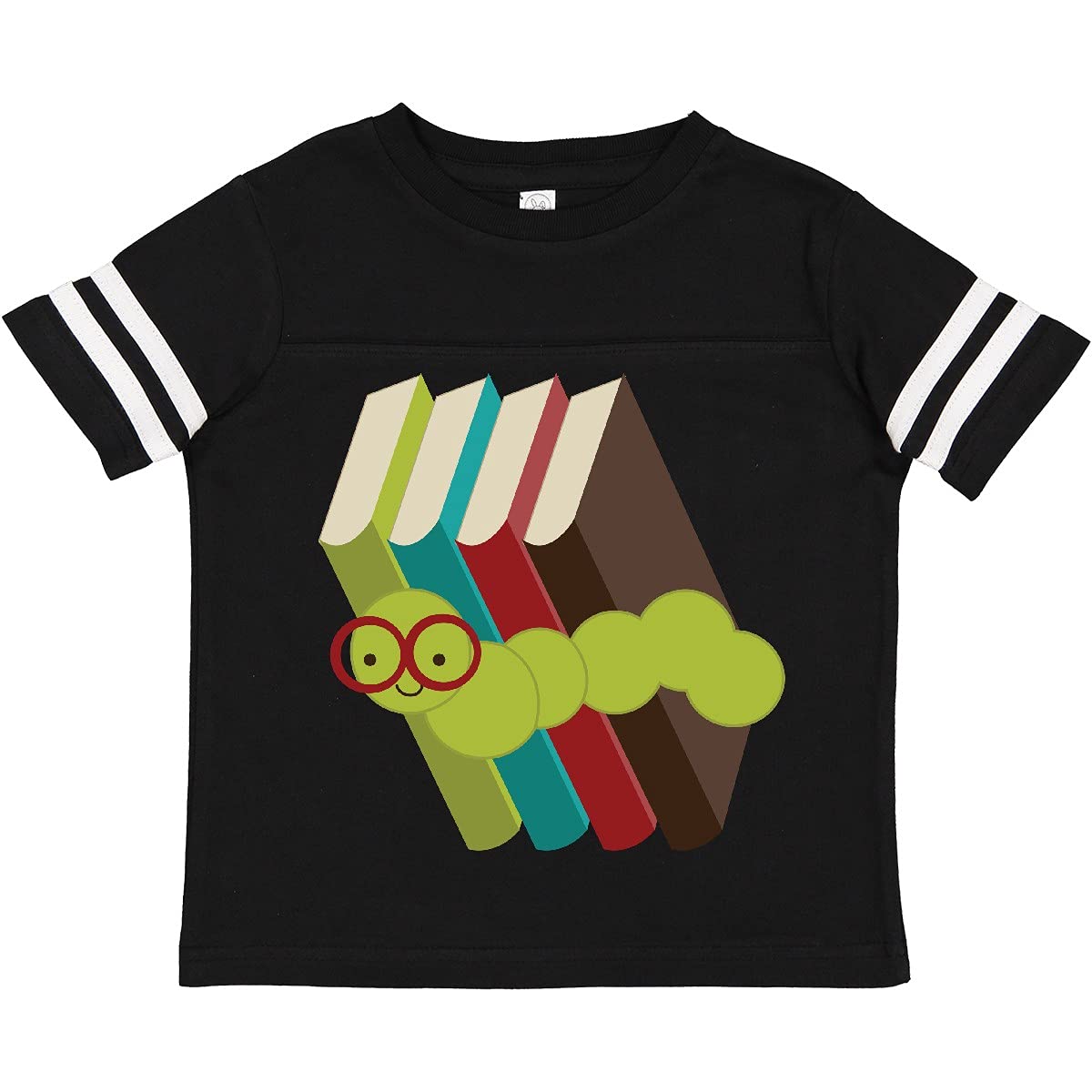 Inktastic Bookworm Toddler T-Shirt - Cute Reading-Themed Kids Top for Book Lovers | Perfect for Library Visits, Storytime & Reading Activities