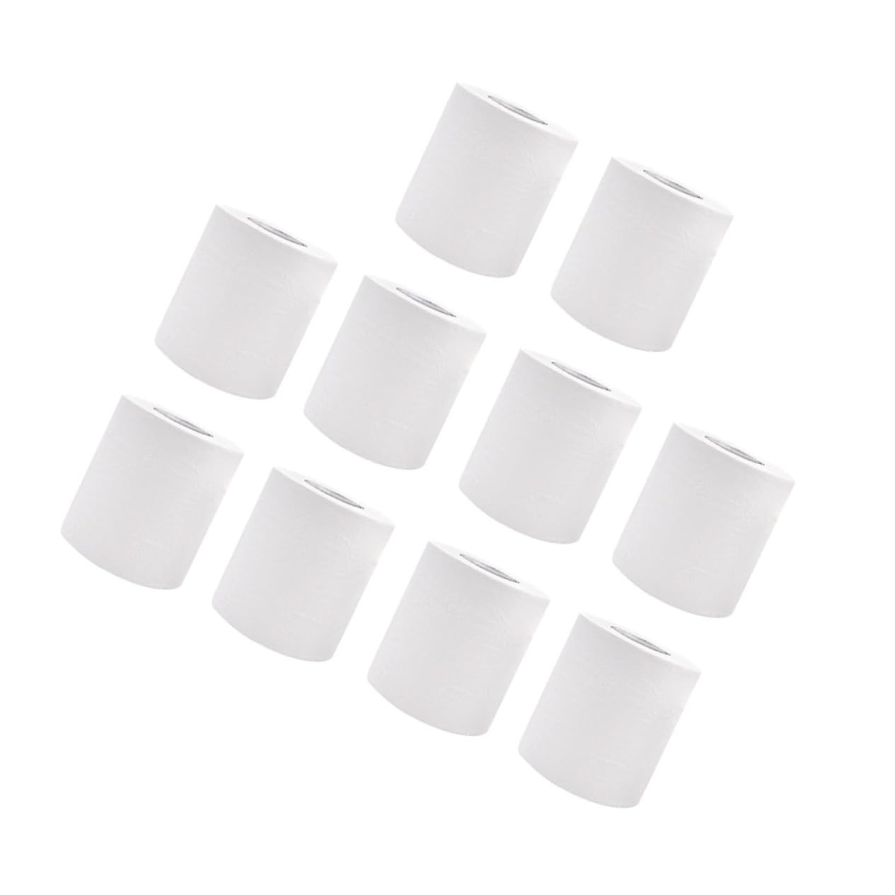 10 Rolls Bulk White Bath Tissue Paper - Soft & Strong Toilet Paper for Home, Commercial Use - Ideal for Bathrooms, Offices, and Hospitality Spaces