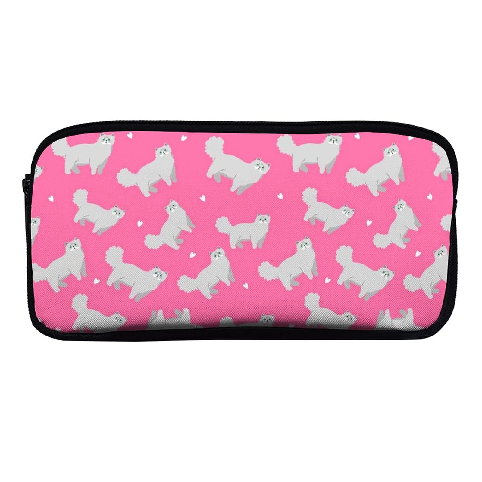 Cute Persian Cat Pencil Case - YHO Design Stationery Box, Makeup Bag & Pouch Organizer for School, Office & Travel - Perfect for Students, Professionals & Makeup Lovers