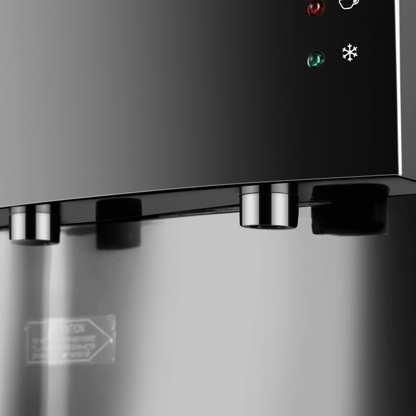 5 Gallon Top Load Water Cooler Dispenser - Hot & Cold Water Dispenser with Child Safety Lock, Energy Saving Freestanding Design for Home, Office, Kitchen or Dorm Room - Black (Ideal for Hydration, Parties & Workplace)