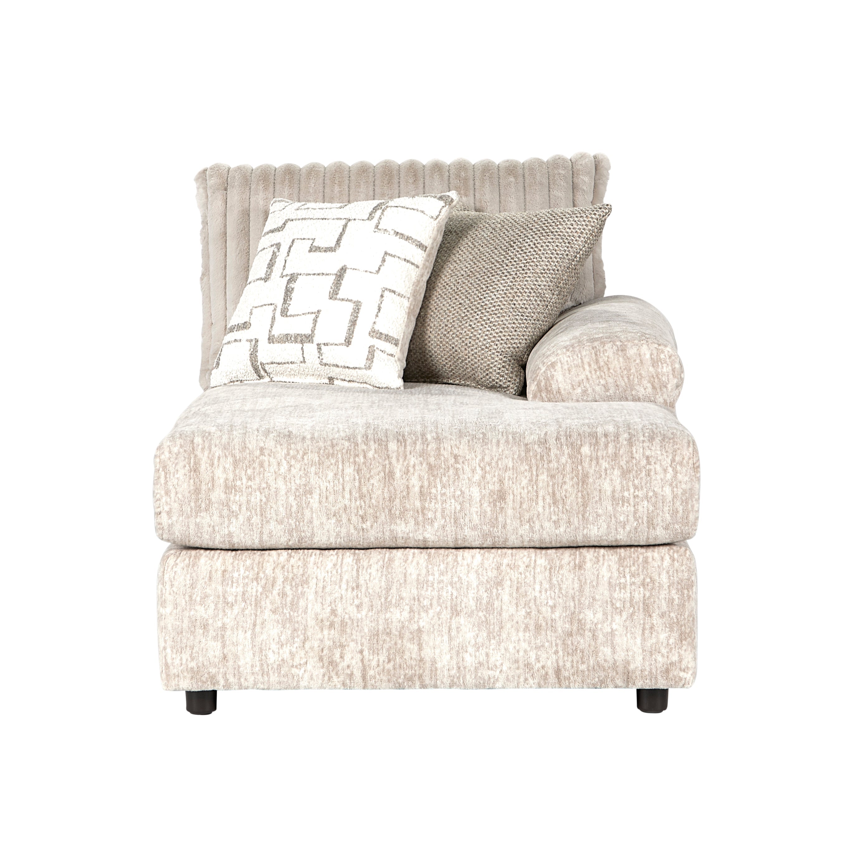 Roundhill Furniture Nason Wide Wale Corduroy Sectional Sofa Chaise - Modern L-Shaped Couch with Chaise Lounge for Living Room, Family Room & Home Theater Comfort