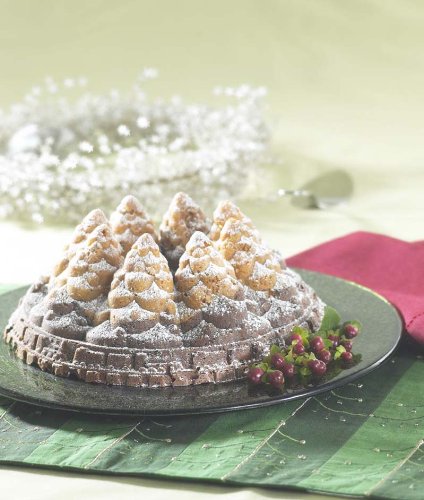 Nordic Ware Holiday Bundt Tree Pan - Nonstick Christmas Tree Cake Mold for Baking, 6-Cup Capacity - Perfect for Holiday Desserts, Christmas Parties & Festive Baking Gifts