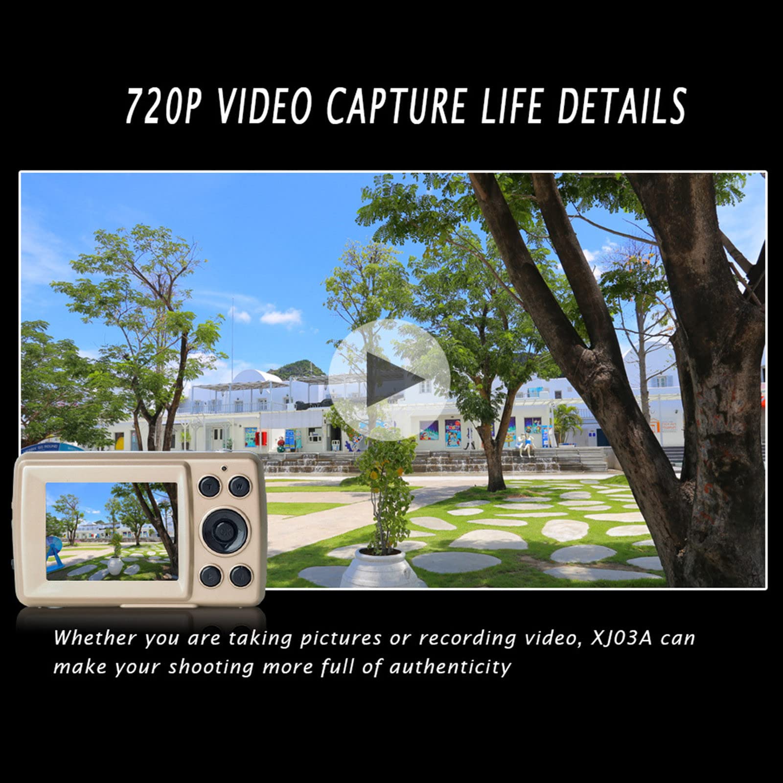 Mini Vlogging Camera with Anti-Shake - 2.4