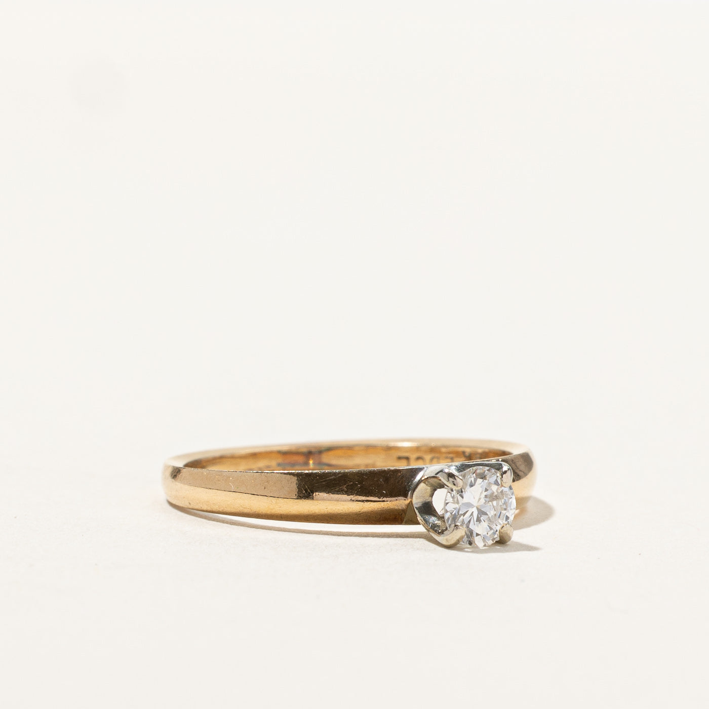 0.23ct Solitaire Diamond Engagement Ring - Size 6.5 | Classic Round Cut Wedding Band for Women | Perfect for Proposals, Anniversaries & Special Occasions