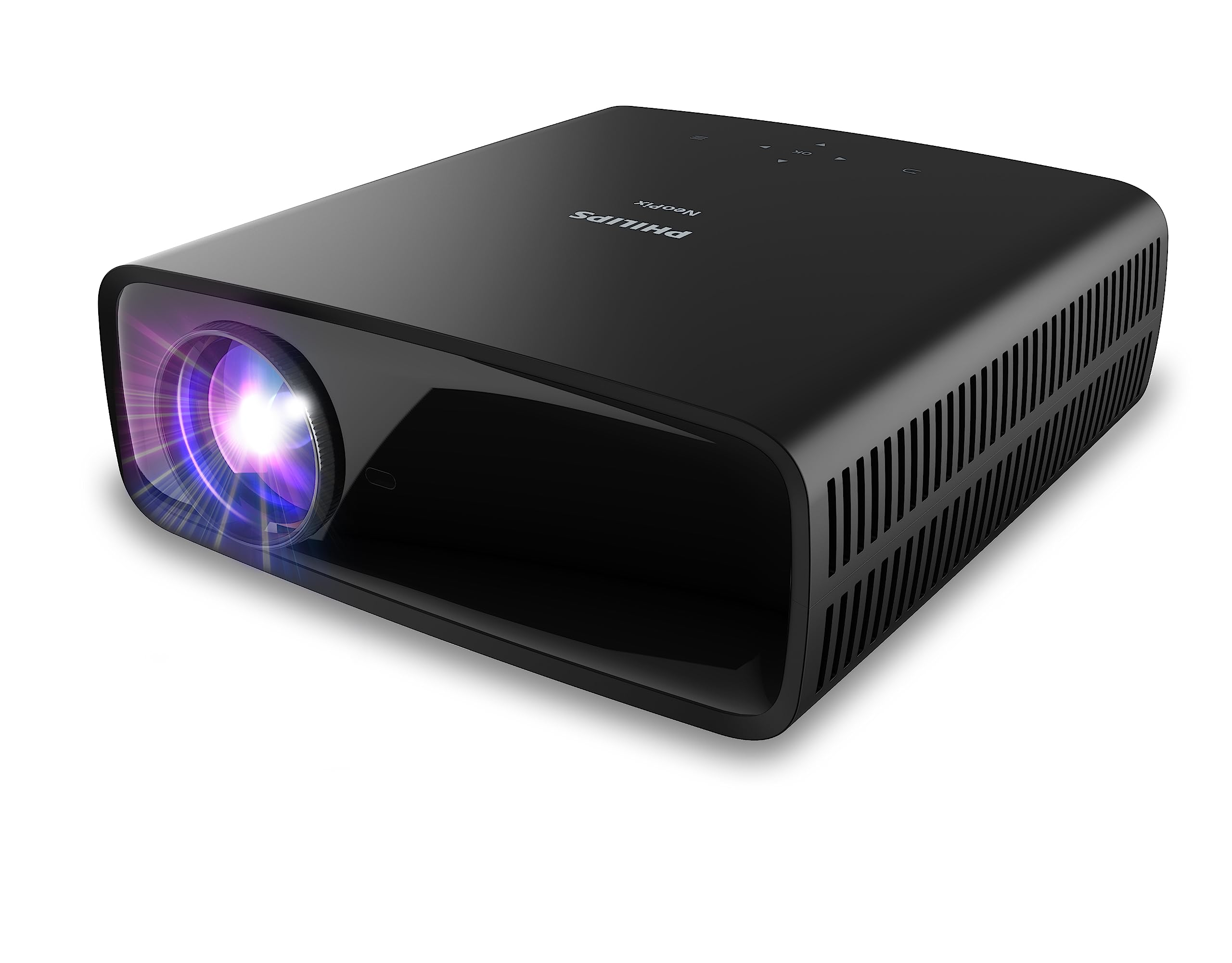Philips NeoPix 530 Full HD 1080p Projector - High Contrast, Flexible Installation with Image Correction, Quiet Fan & 2.1 Audio System for Home Theater, Gaming & Outdoor Movie Nights