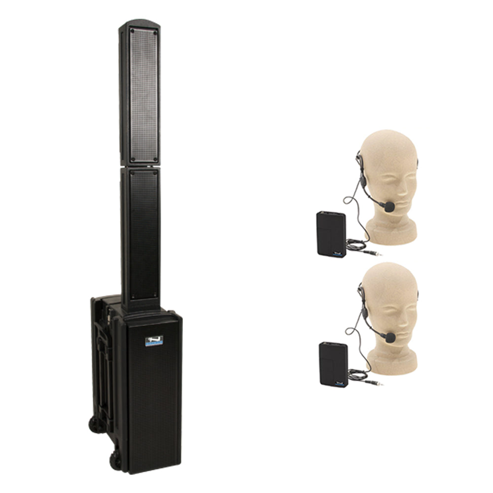 Anchor Audio Beacon (U2) Portable Bluetooth Speaker with 2 Wireless Microphones - Perfect for Outdoor Events, Parties & Presentations