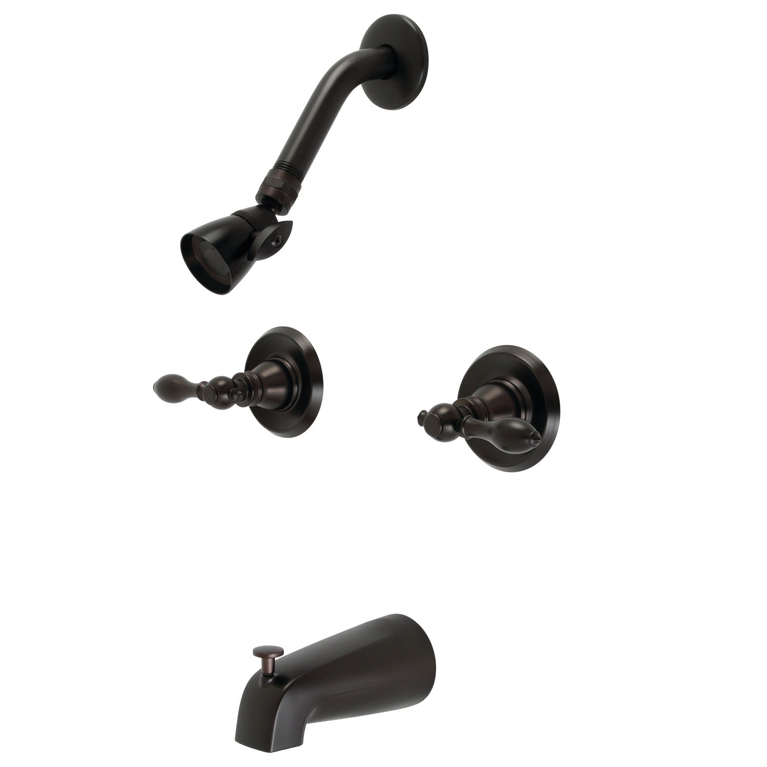 American Classic KB245ACL Double Handle Tub and Shower Faucet in Oil Rubbed Bronze - Perfect for Bathroom Renovation & Vintage Style Home Decor