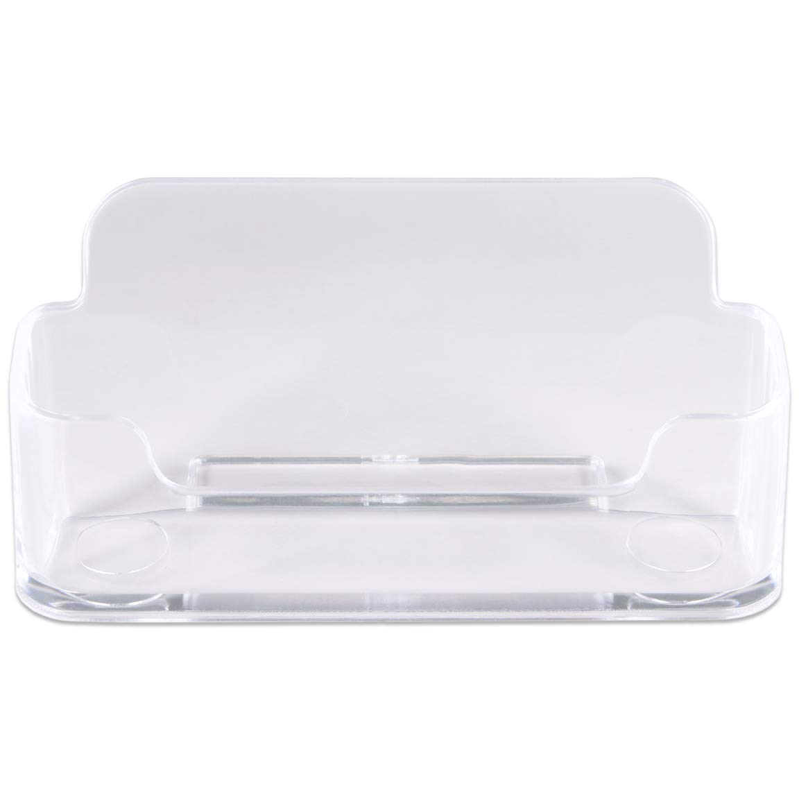 240 Pack Beauticom Premium Business Card Holders - Clear Acrylic Plastic Desktop Name Card Display Stand for Office, Reception, Conference & Home Use | Professional Single Card Holder for Business Cards, Credit Cards & IDs