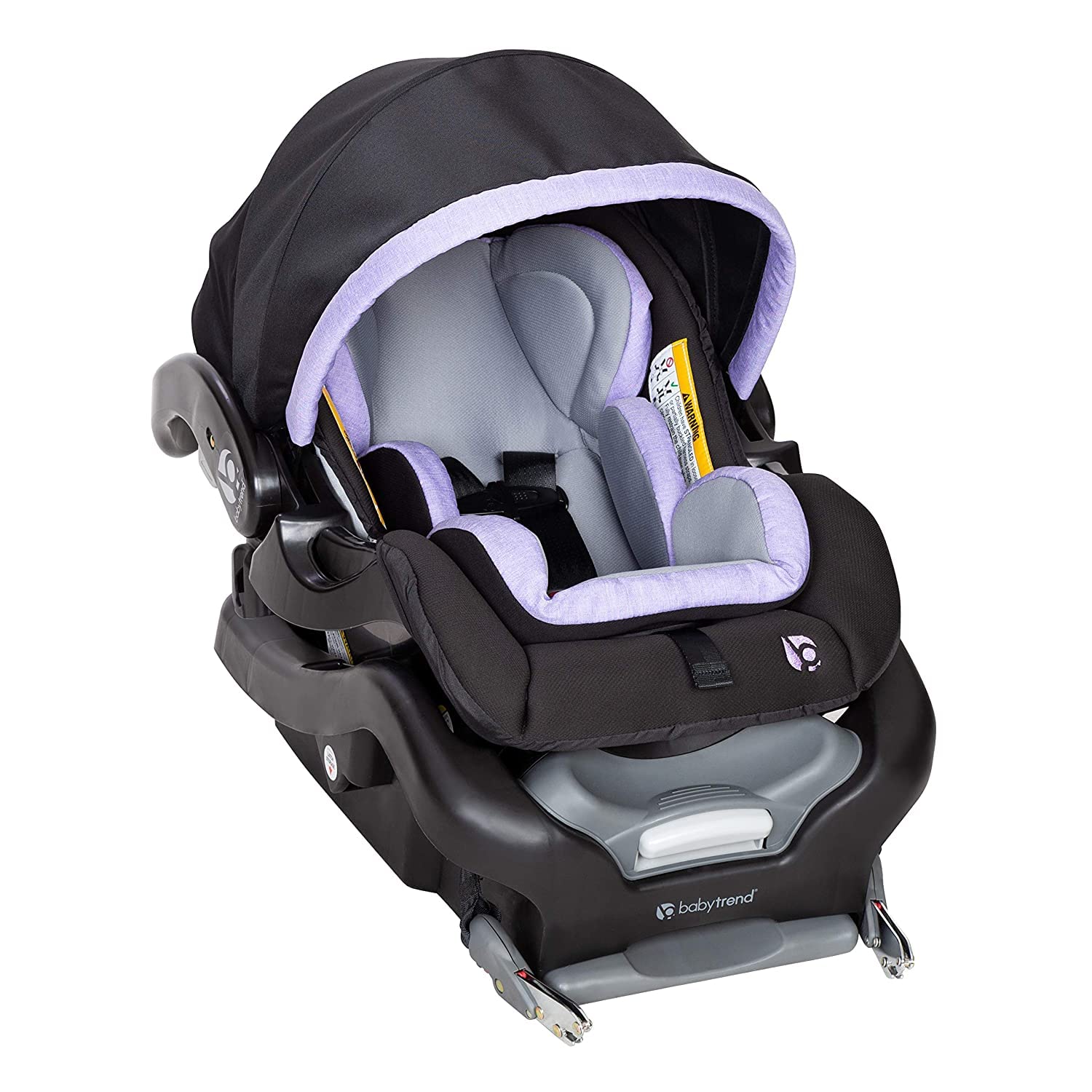 Baby Trend Universal Double Snap-N-Go Stroller Frame with Secure Snap Tech 35 Infant Car Seat - Lavender Ice | Lightweight Travel System for Twins & Newborns | Perfect for Shopping, Travel & Daily Outings