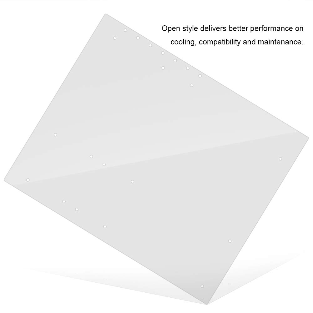 EVTSCAN Clear Acrylic Open Frame Computer Case - DIY Transparent ATX Motherboard Stand for PC Build | Perfect for Gaming Rigs, Workstations & Custom PC Setups
