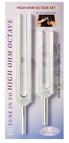 Ohm Therapeutics HIGH OHM Octave Tuning Fork Set (272.2Hz + 544.4Hz) for Energy Healing, Sound Therapy & Chakra Balancing - Perfect for Reiki, Meditation & Holistic Wellness Practitioners