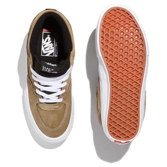 VANS Skate Half Cab Skateboarding Shoes - Olive/White Colorway for Men & Women | Perfect for Street Skating, Casual Wear & Sneaker Collectors