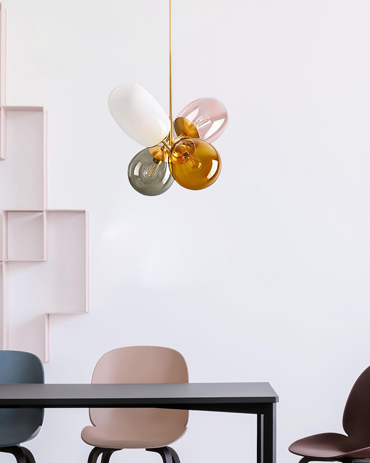 Elegant Balloon Glass Pendant Light - Modern Hanging Chandelier for Dining Room, Kitchen Island & Bedroom Decor