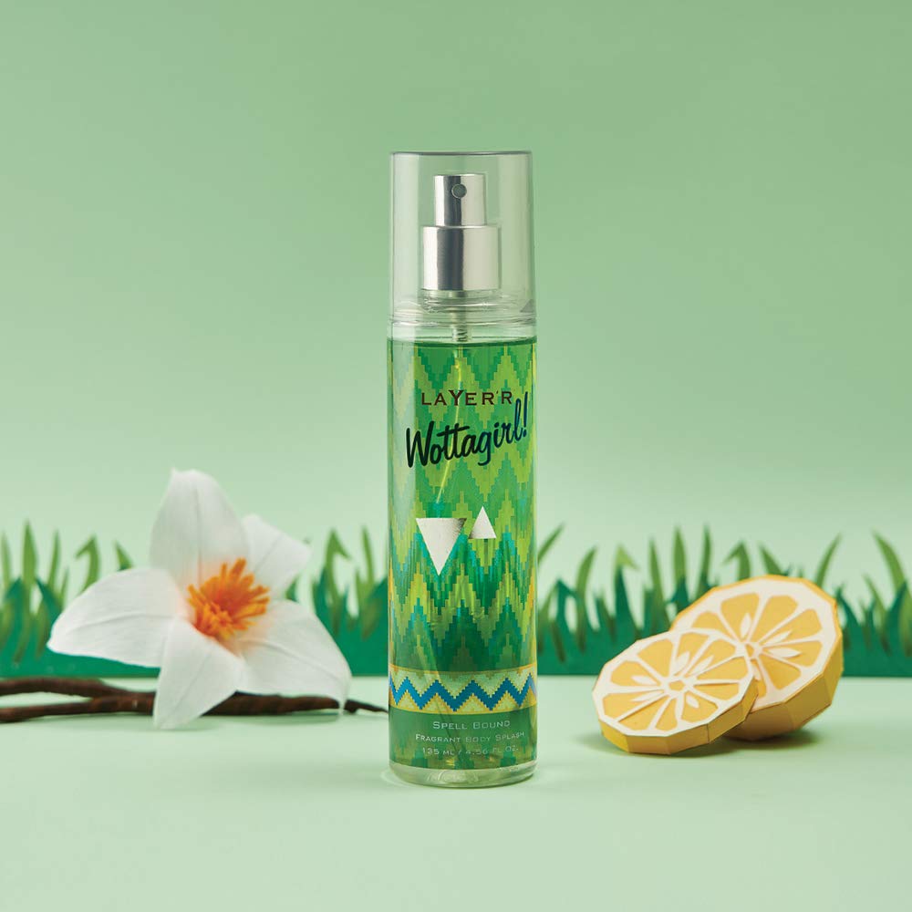 Layer'r Wottagirl Body Splash Trio Set - Fresh Citrus, Vanilla Twist & Secret Crush Fragrances | Long-Lasting Perfume Mist for Women | Perfect for Daily Use, Gym, Office & Date Night