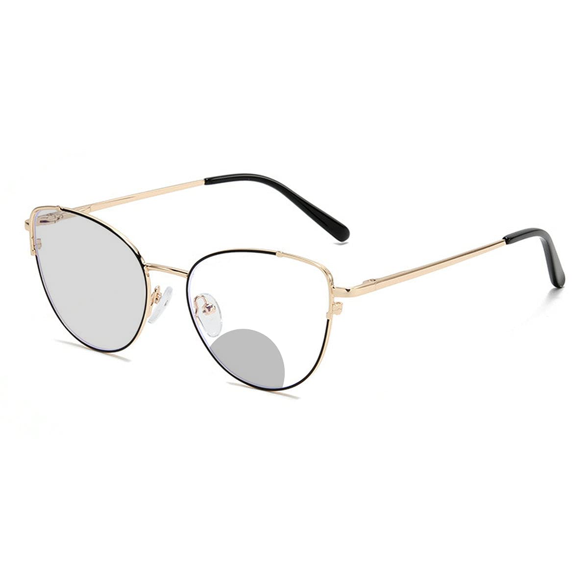 Bifocal Reading Glasses for Women - Photochromic Transition Cat Eye Frames with Anti-Glare & UV Protection - Perfect for Reading, Computer Use, and Outdoor Activities