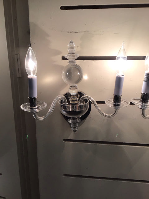 Visual Comfort George II Double Sconce Wall Light - Elegant Vintage Brass Finish for Living Room, Bedroom & Hallway Lighting
