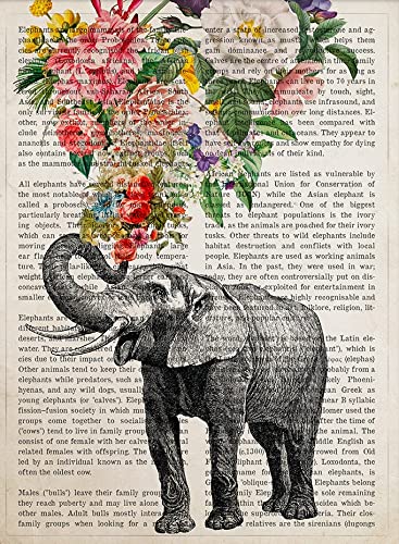 1000 Piece Elephant Flower Wooden Jigsaw Puzzle for Adults & Kids - Educational Toy, Wildlife Animal Art, Fun Family Game & Gift Idea - Perfect for Birthday Parties, Home Decor & Relaxation Therapy