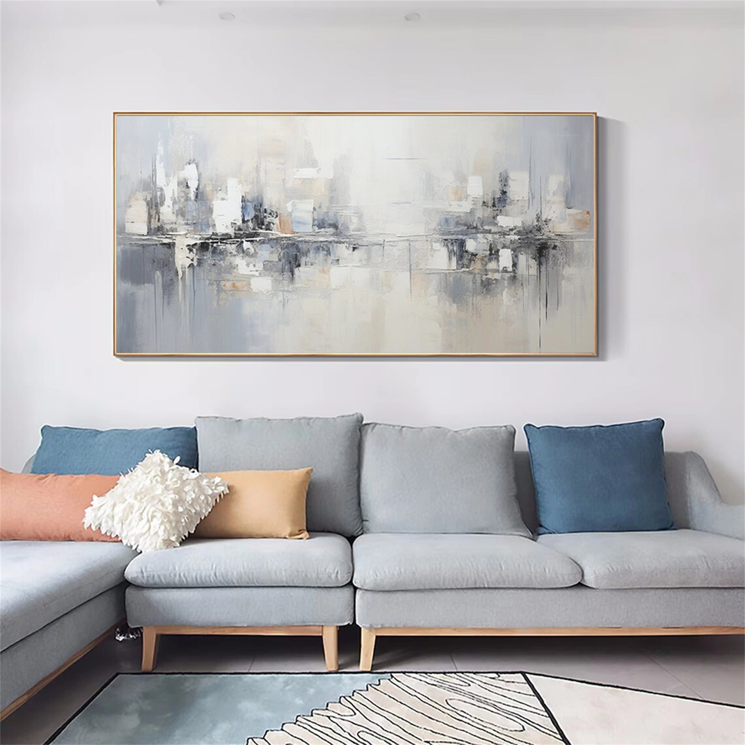 Urban Landscape Painting #UL 023 - Modern Wall Art for Home & Office Decor - Perfect for Living Room, Bedroom or Workspace