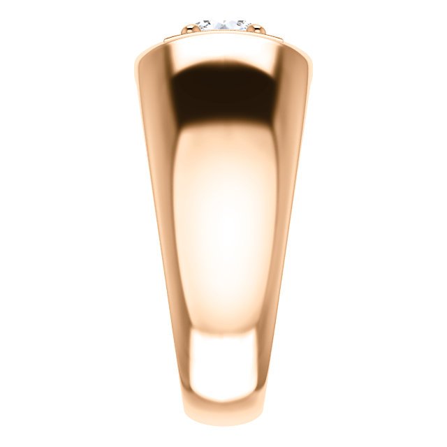 14KT Gold 3/4 Carat Round Diamond Solitaire Ring for Men - Perfect for Engagement, Wedding & Anniversary Gifts