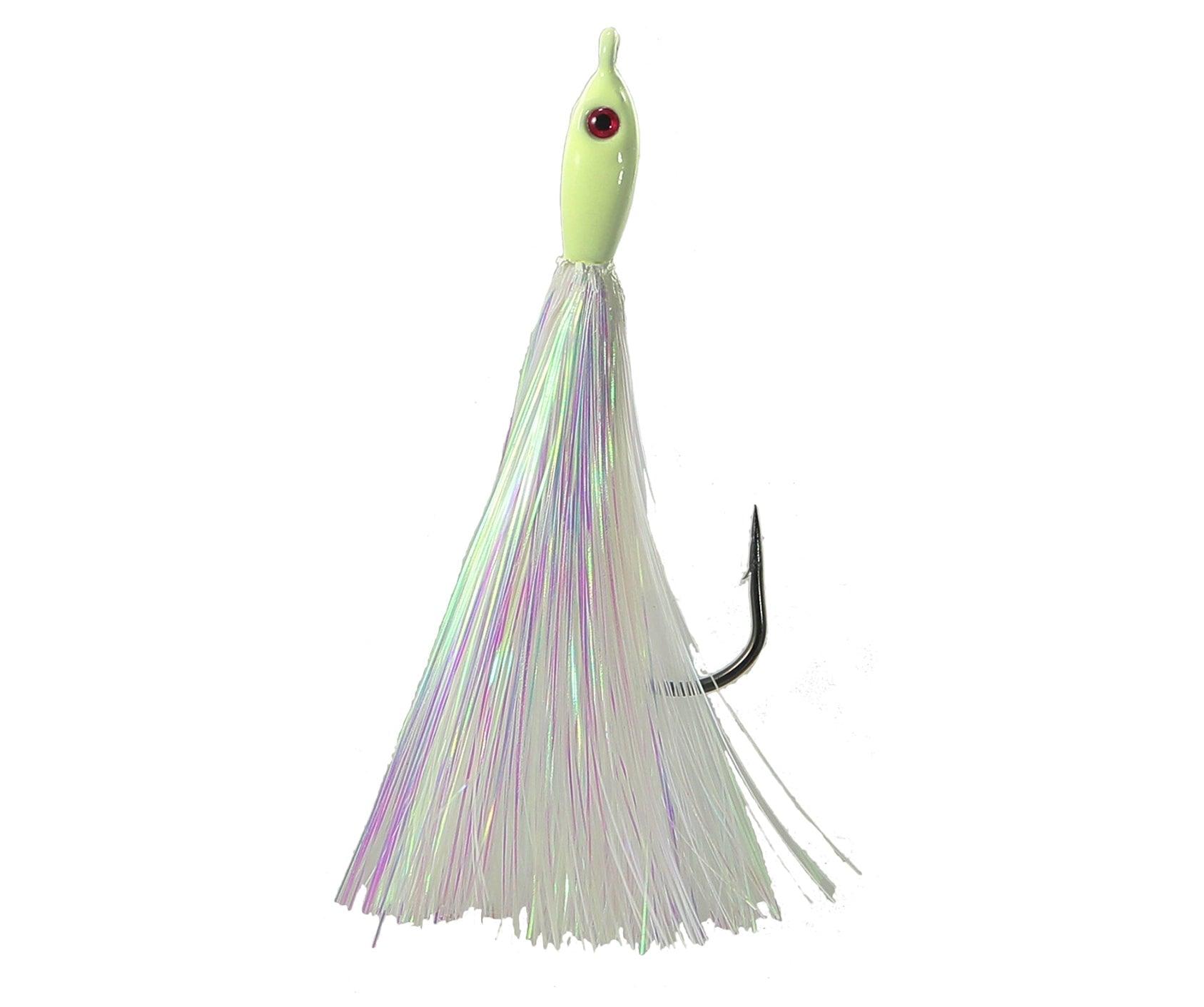 Jigging World Fluke Candy Teasers V2 with Mylar Flash - Premium Saltwater Fishing Lures for Fluke, Flounder & Striped Bass - Perfect for Inshore & Offshore Fishing Trips