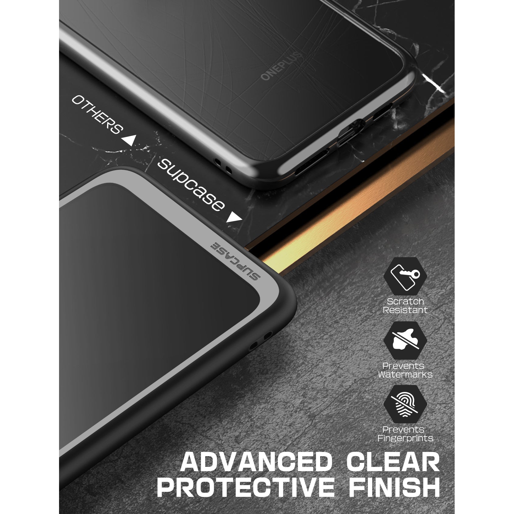 OnePlus 10 Pro Case - Unicorn Beetle STYLE Slim Clear Black Protective Cover - Shockproof & Scratch Resistant for OnePlus 10 Pro Smartphone - Perfect for Work, Travel & Outdoor Activities