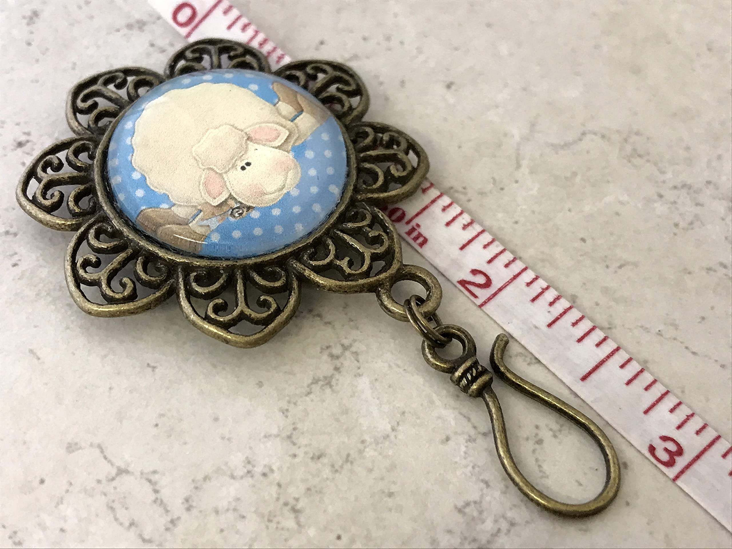 Premium Portuguese Knitting Pins - Handcrafted Sheep Design for Knitters | Perfect for DIY Yarn Crafts, Scarf & Sweater Making
