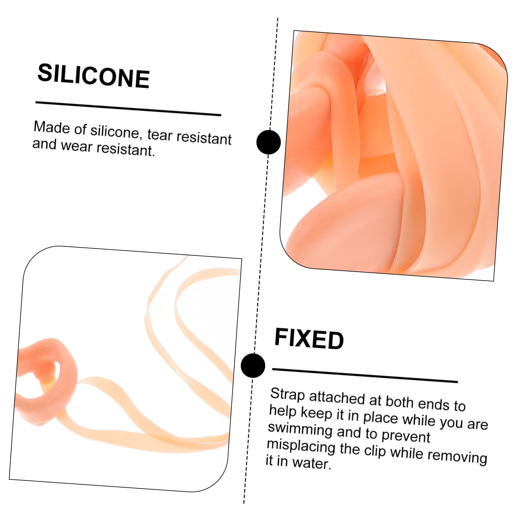 4pcs Silicone Nose Clips for Swimming - Comfortable Waterproof Nose Plugs for Adults & Kids - Perfect for Pool, Snorkeling, Diving and Water Sports