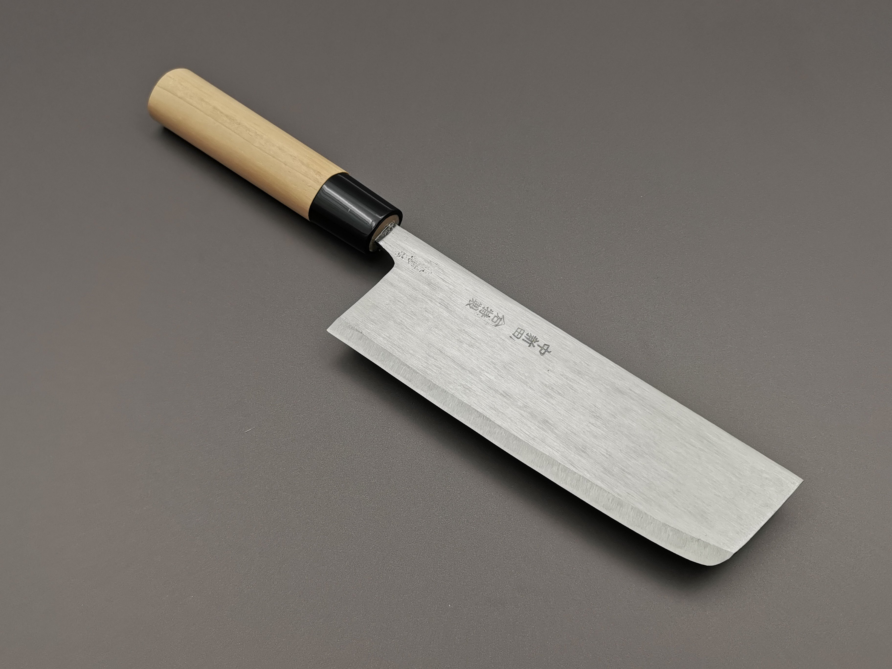 Premium Japanese Nakiri Knife - Michio Ishikawa White #2 Steel Single Bevel Vegetable Cleaver - Perfect for Sushi Chefs & Home Cooking Enthusiasts