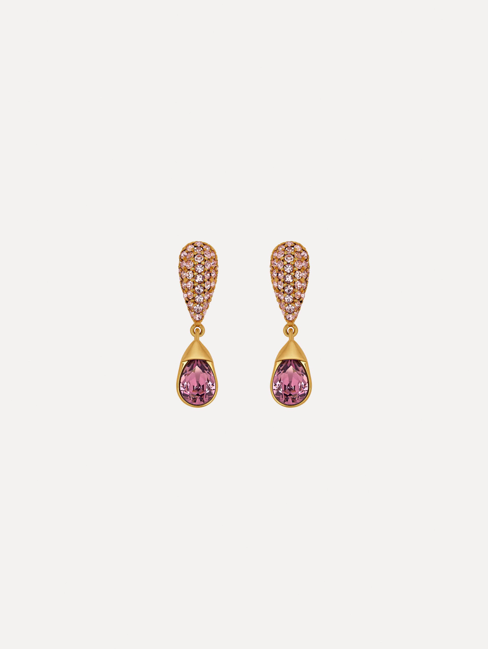 Elegant Pavé Drop Earrings for Women - Sparkling Cubic Zirconia Dangle Earrings for Party, Wedding & Evening Wear