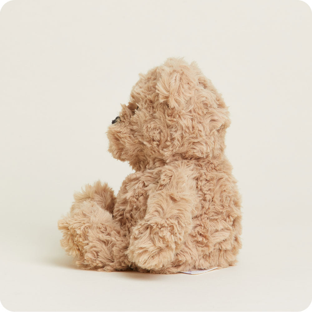 Brown Curly Bear Warmies Junior - Soft & Cuddly Plush Stuffed Animal for Kids | Perfect for Bedtime, Playtime & Comfort | Ideal Gift for Birthdays & Holidays