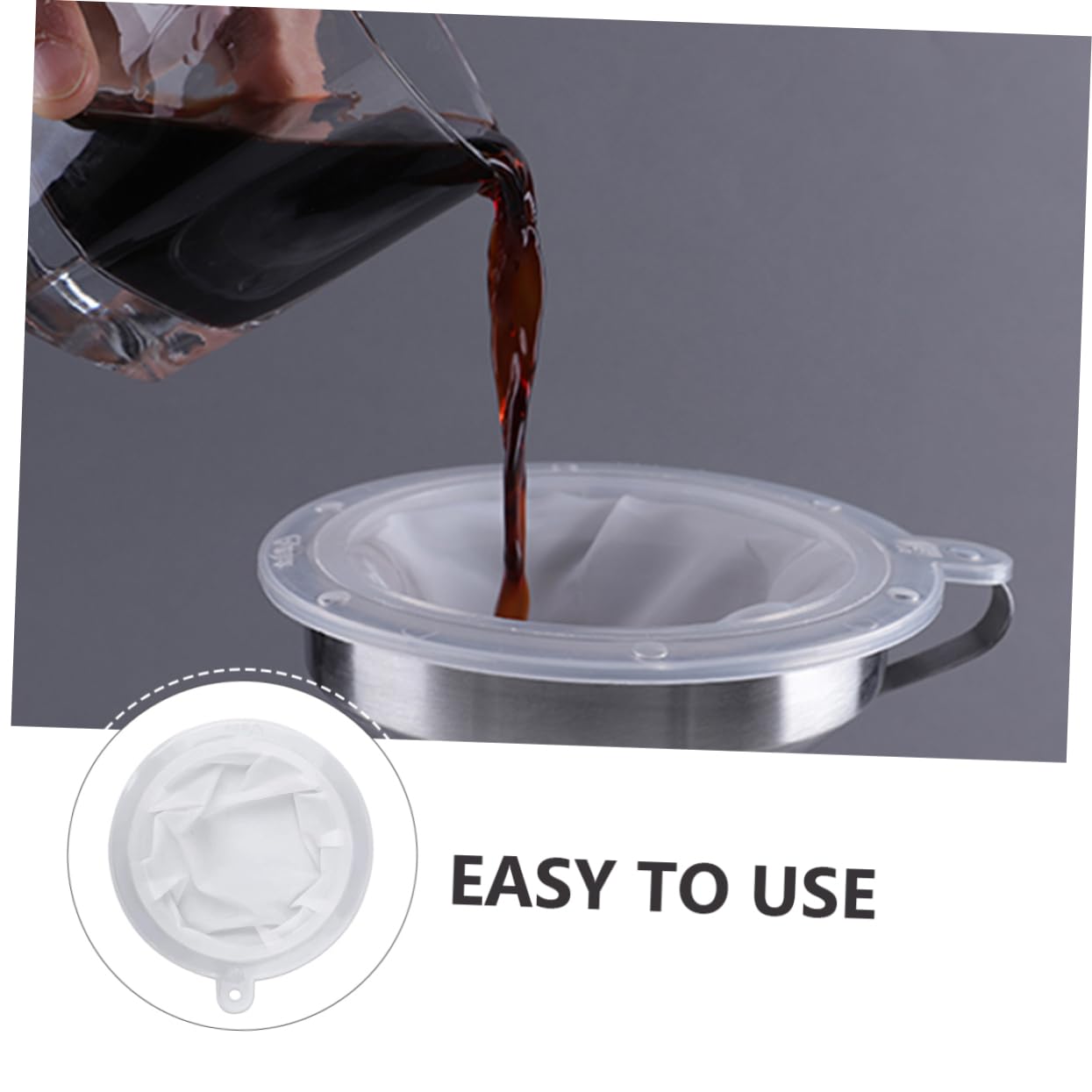 Premium Stainless Steel Kitchen Funnel with Fine Mesh Filter - Oil Strainer, Sediment Filter & Cooking Funnel for Home & Commercial Use - Perfect for Filtering Cooking Oil, Straining Broths & Transferring Liquids Safely