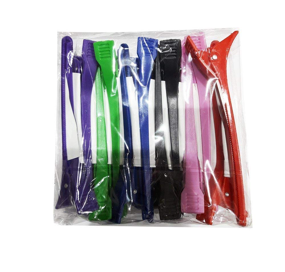 Osking Duck Section Hair Clips for Women & Girls - Professional Hair Styling Clips with Non-Slip Grip (Multicolor, 12-Pack) - Perfect for Salon, Home Haircuts, Braiding & Styling