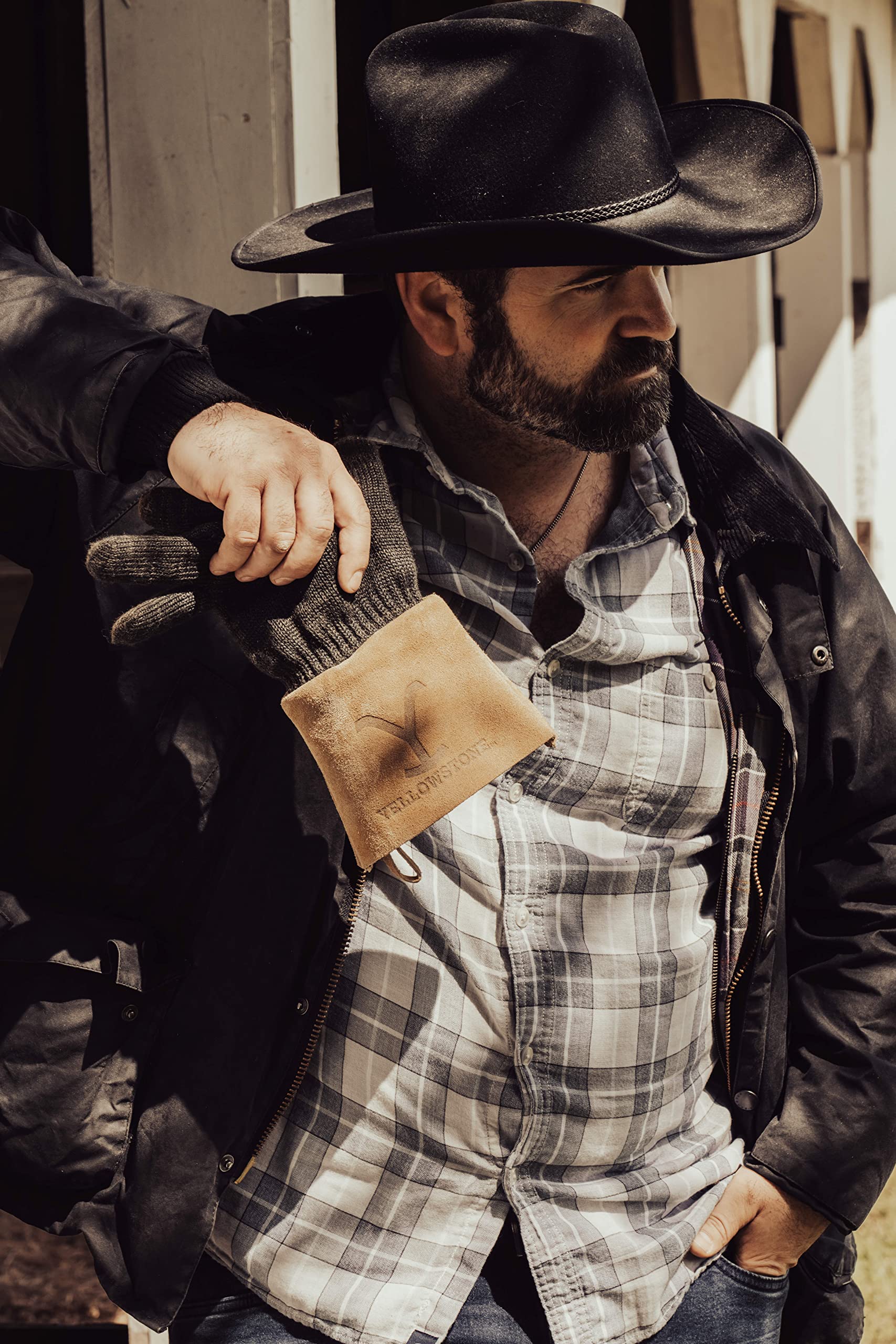 Yellowstone BBQ & Utility Gloves 2 Pack - Heat Resistant Kevlar® Grill Gloves for Grilling, Smoking & Outdoor Cooking | Heavy Duty Work Gloves with Long Leather Cuff | Perfect for BBQ, Camping & Yard Work | Authentic Yellowstone Merchandise
