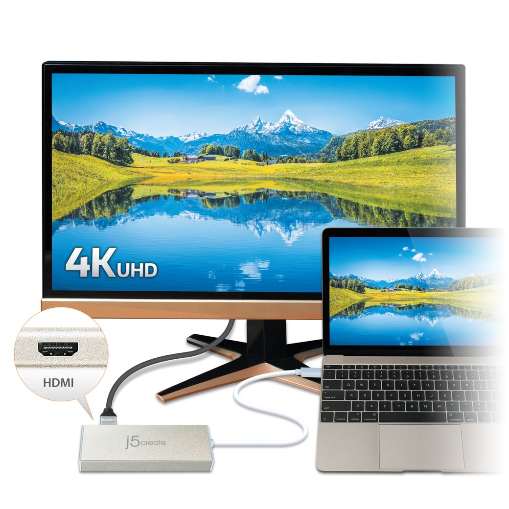 USB C Multiport Adapter with 100W Power Delivery - 4K HDMI, USB 3.0, Ethernet Port - Compatible with MacBook Pro/Air, Dell XPS, Chromebook - Perfect for Home Office, Business Travel & Online Meetings