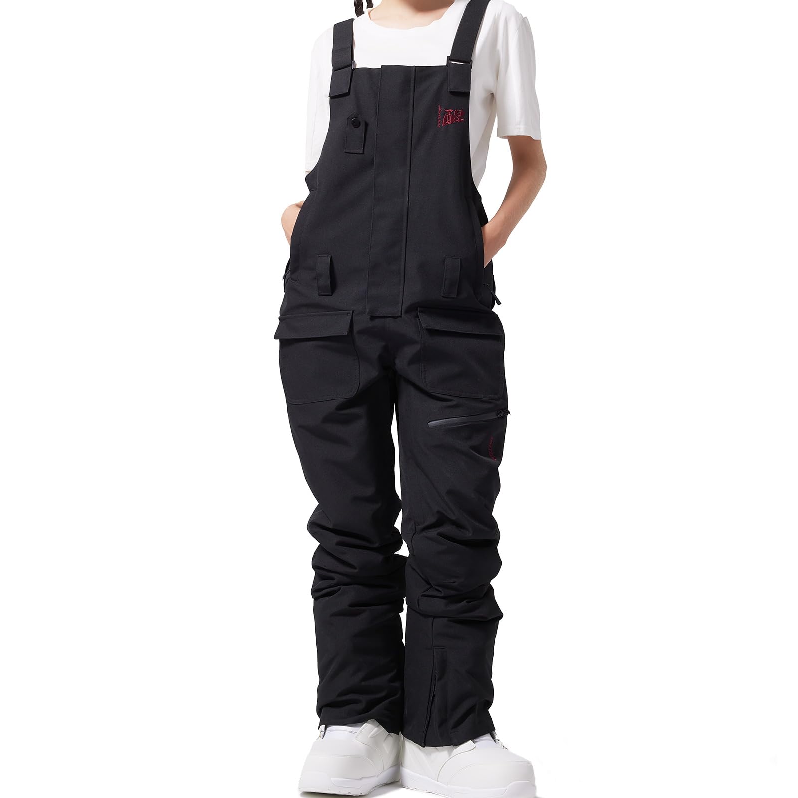 Women's Waterproof Ski Bib Overalls - Insulated Winter Snow Pants for Warmth & Durability - Perfect for Single & Double Board Skiing, Snowboarding & Outdoor Winter Activities