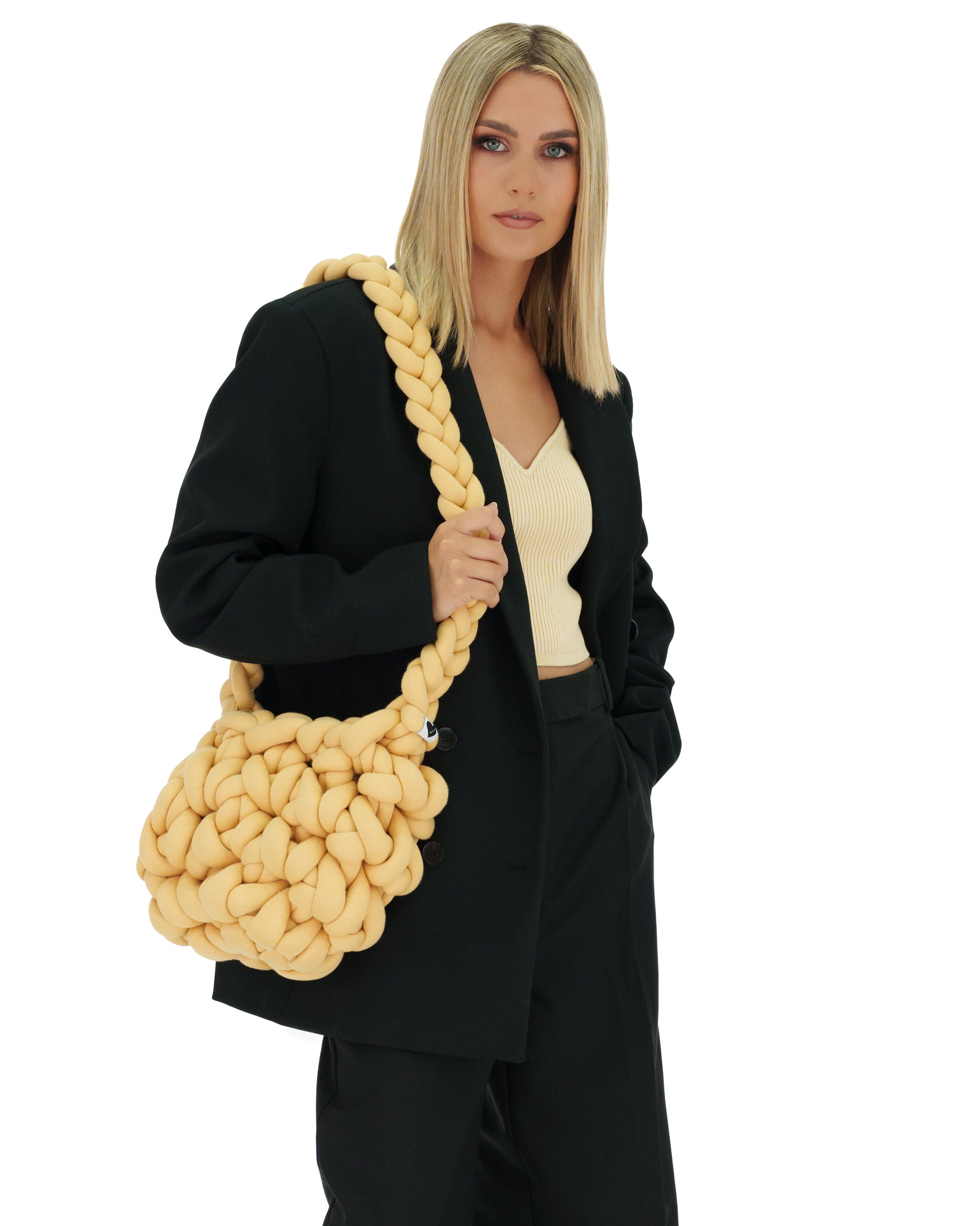 Stylish Big Knot Shoulder Bag for Women - Fashionable Crossbody Purse with Adjustable Strap, Perfect for Work, Travel & Daily Use