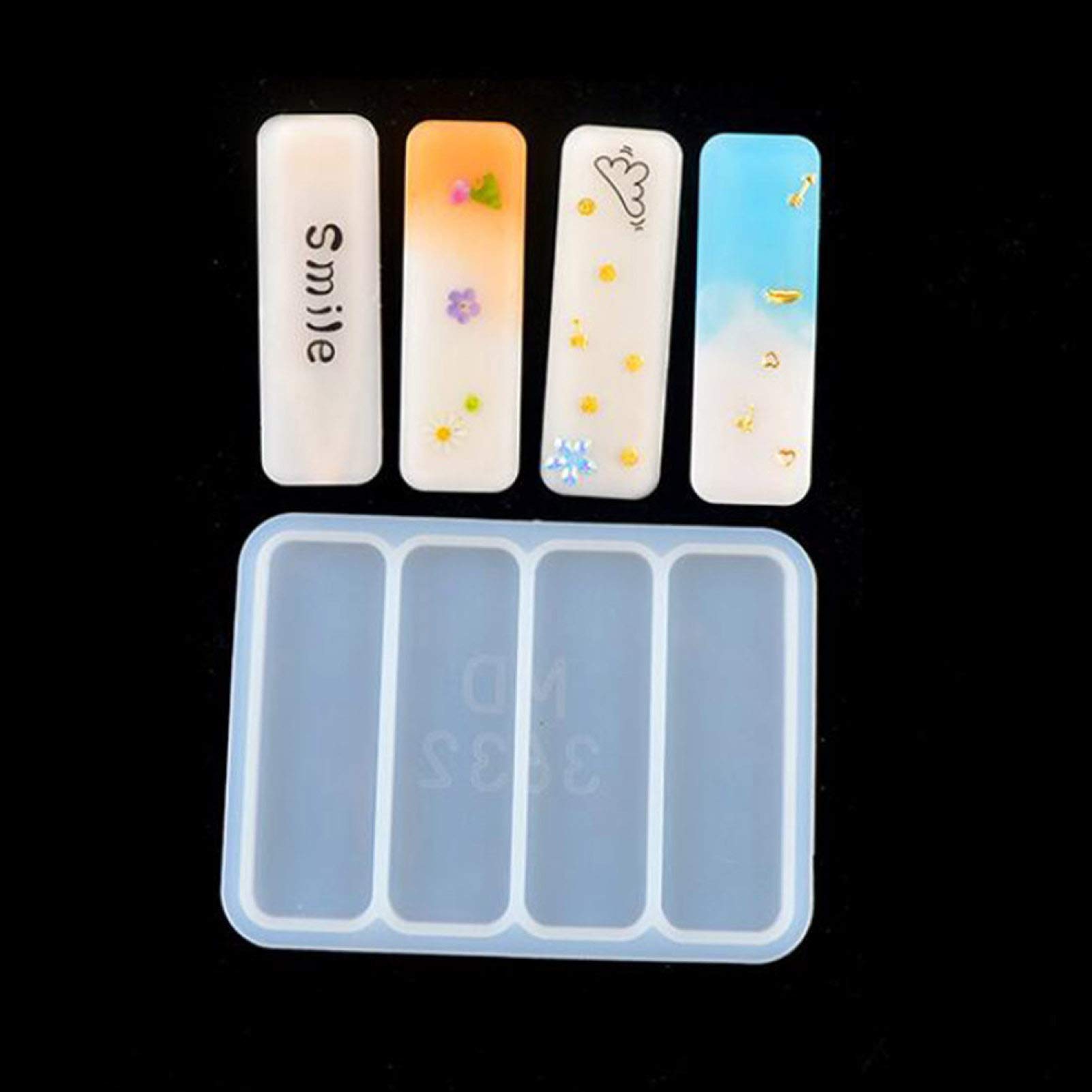 Premium Silicone Resin Molds for DIY Hair Clips & Barrettes – Reusable Epoxy Casting Molds for Jewelry Making – Perfect for Handmade Hair Accessories, Gifts & Craft Projects
