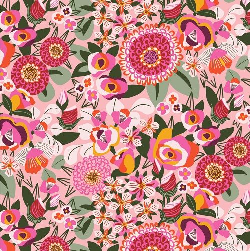 Kirsten Katz Greeting Card - Elegant Lacey Blooms Floral Design for Birthdays, Anniversaries & Special Occasions | Perfect Handmade Card for Women