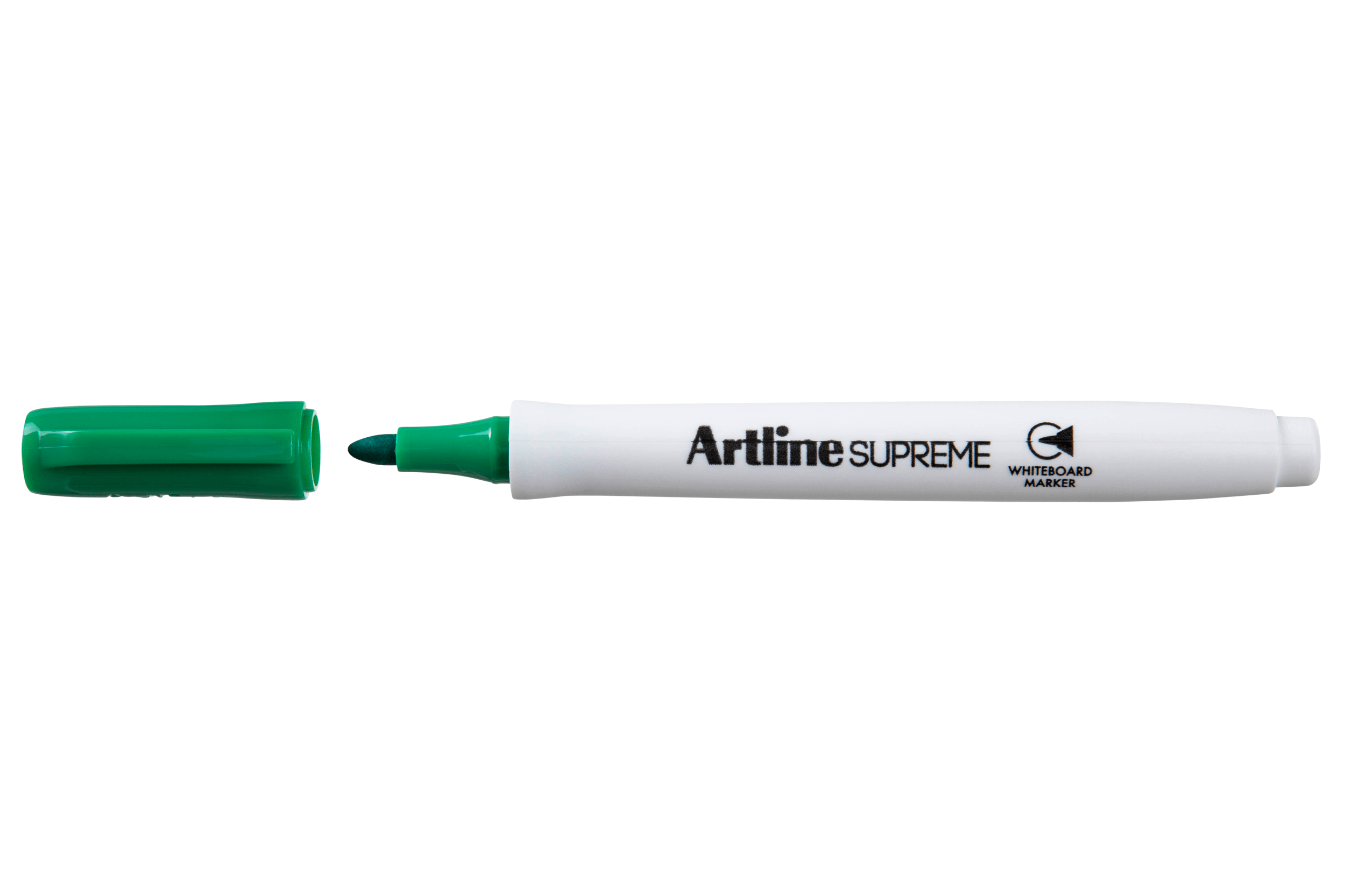 Artline Supreme Whiteboard Marker 1.5mm Bullet Tip - Pack of 12 Green Dry Erase Markers for Office, Classroom & Home Use
