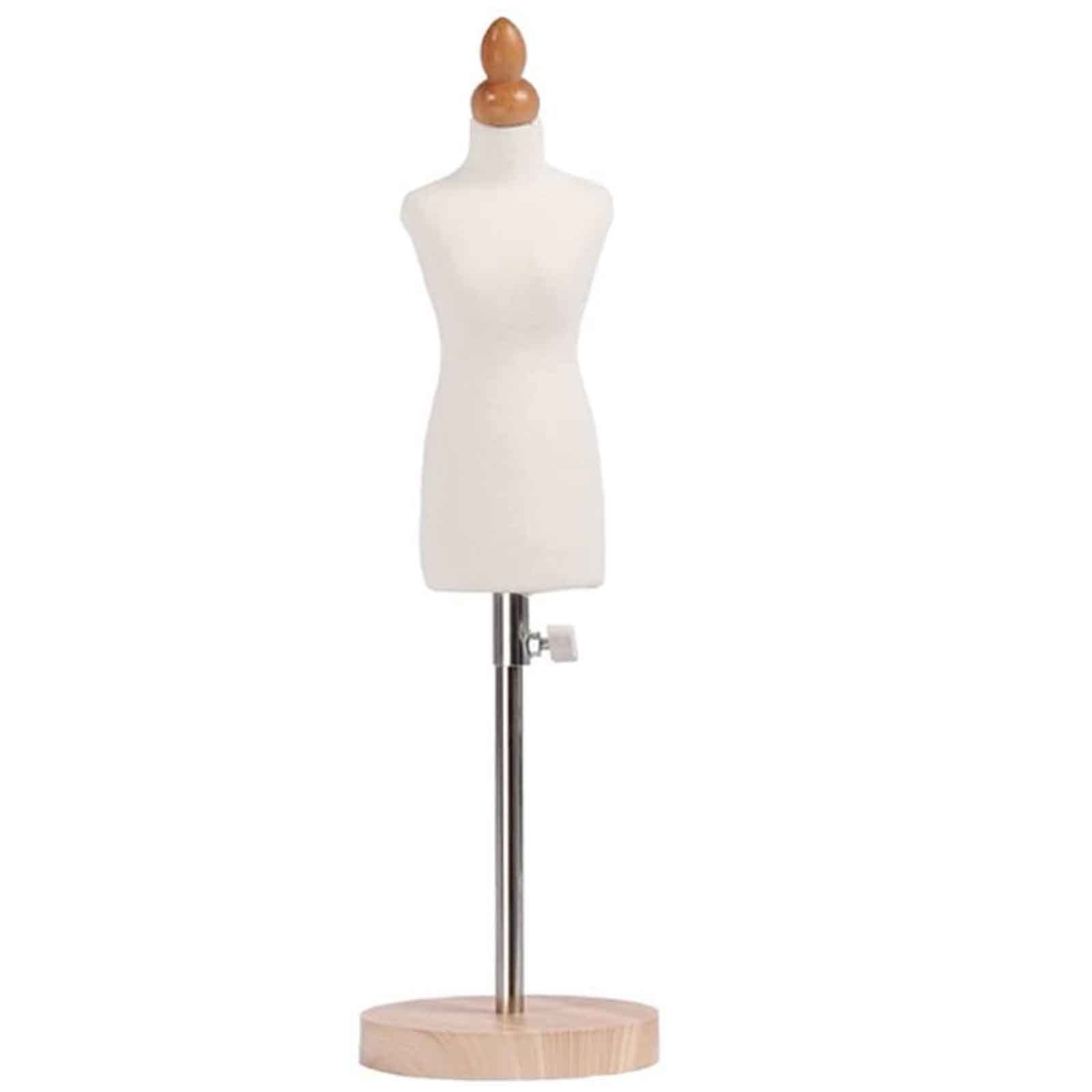 Adjustable Mini Mannequin Torso for Sewing - 1/2 Size Child Dress Form, 3D Tailor's Dummy for Clothing Display & Teaching Props | Perfect for Fashion Design, DIY Sewing Projects, and Boutique Visual Merchandising