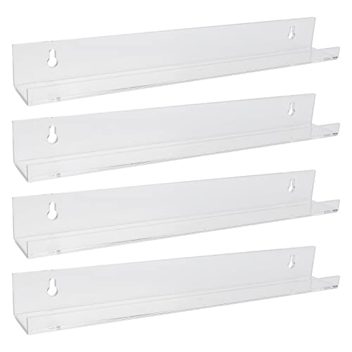Acrylic Nail Polish Rack - Transparent Wall Mounted Display Shelf for Nail Salon & Home Storage | Perfect for Organizing Nail Polish Bottles & Beauty Products