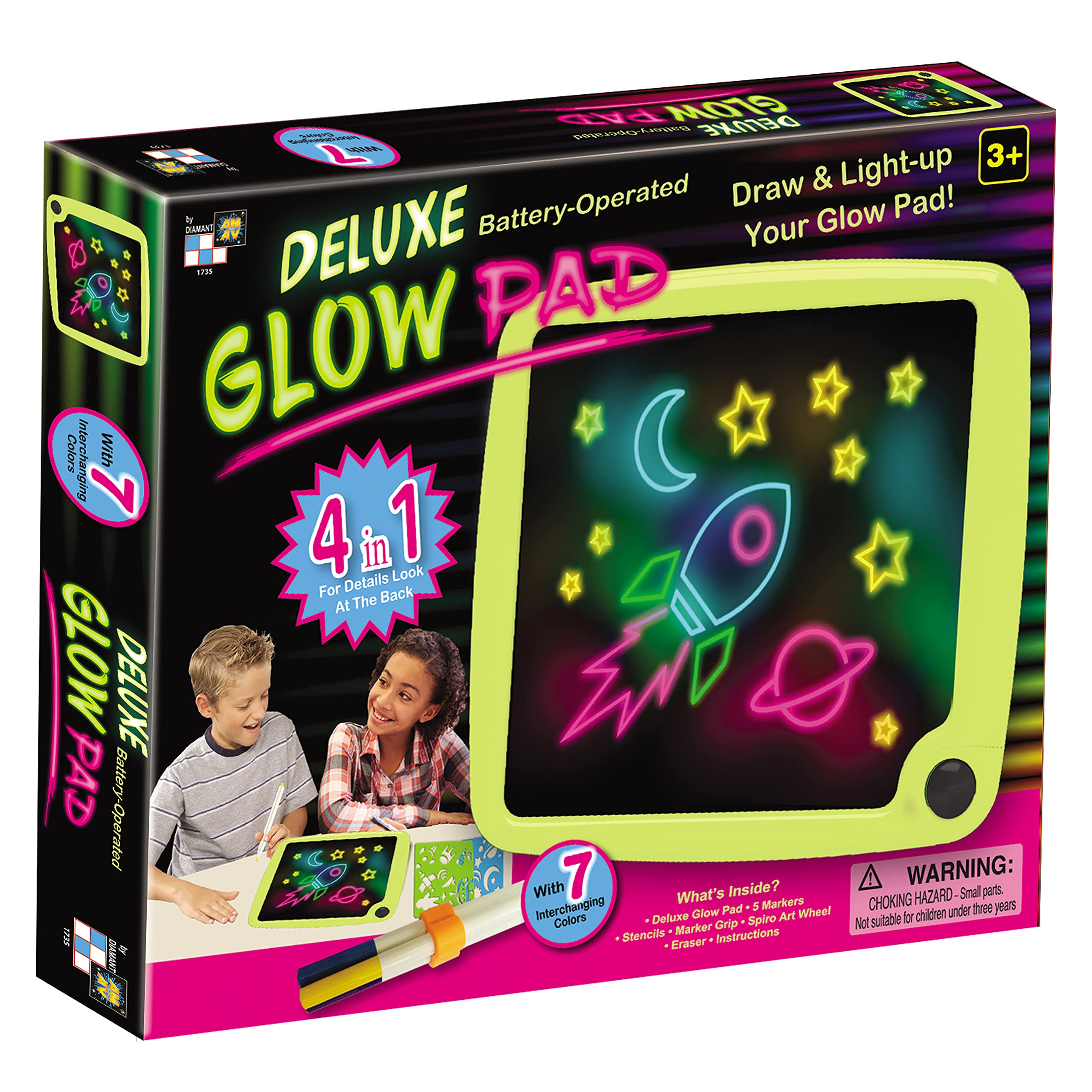 AMAV Deluxe Glow Pad - Rechargeable LED Light Therapy Face Mask for Skin Care, Anti-Aging & Relaxation | Perfect for Home Spa, Skincare Routine & Self-Care Nights
