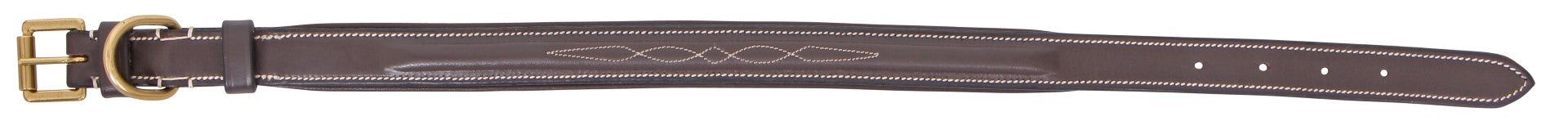 Premium Cavallino Leather Raised Stitch Dog Collar - Handcrafted Adjustable Pet Collar for Small Medium Large Dogs - Perfect for Walks, Training & Fashion Accessories